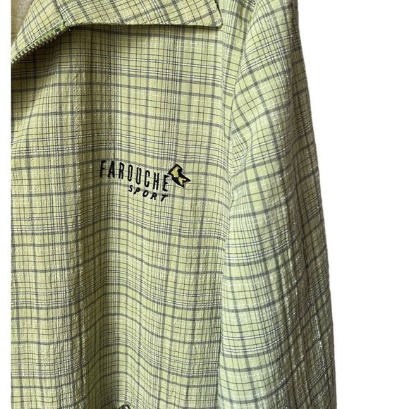 VTG Farouche Sport Golf Embroidered Green Full Zip Jacket Size 10 - Picture 7 of 9